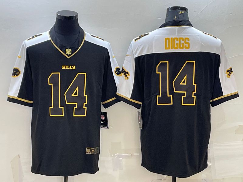 Men Buffalo Bills #14 Diggs Black Thanksgiving 2022 Nike Limited Vapor Untouchable NFL Jersey->buffalo bills->NFL Jersey